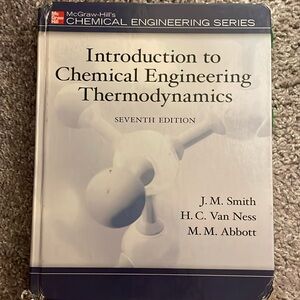 Introduction to Chemical Engineering Thermodynamics Seventh Edition